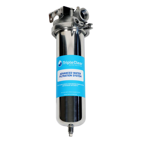 Triple Clear Force Field Stainless Steel POU Water Filtration Kit For Ice Machines
